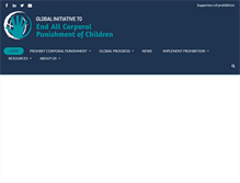 Tablet Screenshot of endcorporalpunishment.org
